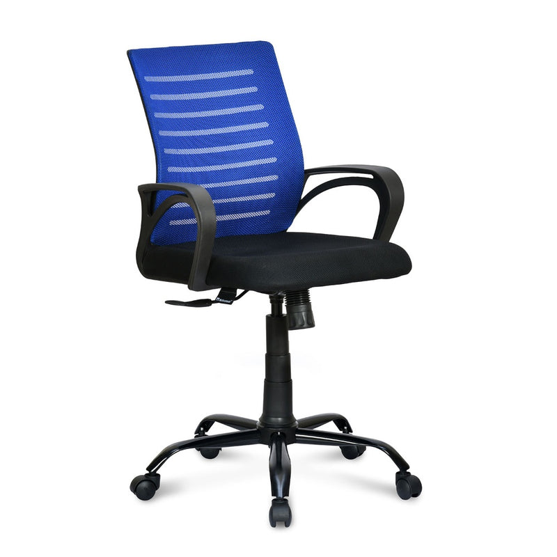 Giza Mid Back Office Chair (Blue & Black)