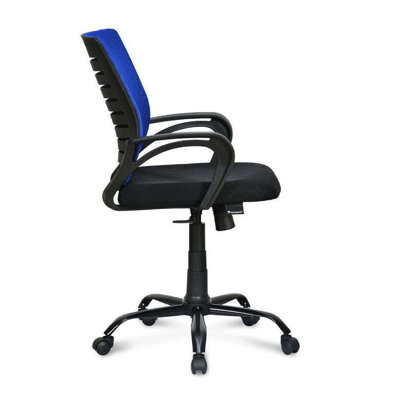 Nilkamal Giza Mid Back Office Chair (Blue & Black)