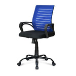 Giza Mid Back Office Chair (Blue & Black)