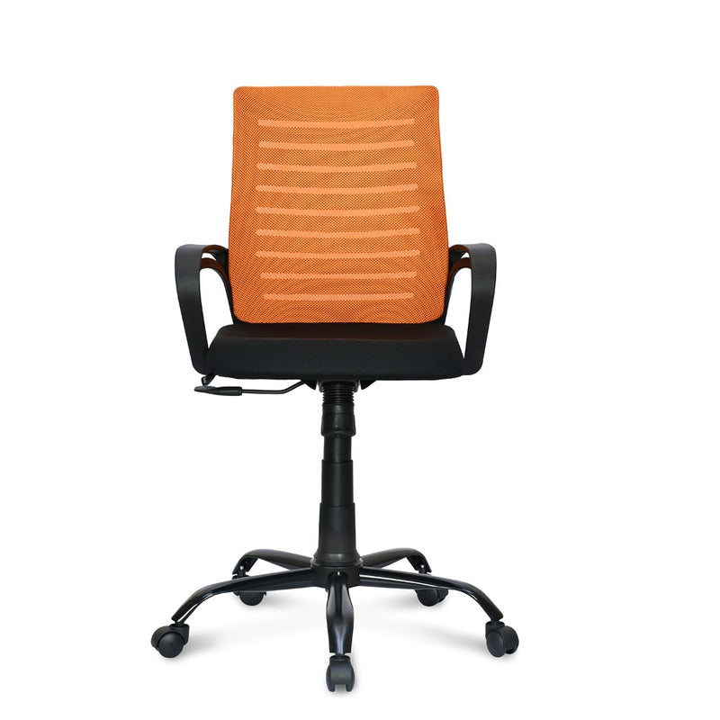 Giza Mid Back Office Chair (Orange & Black)