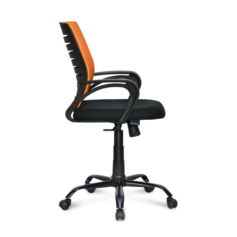 Giza Mid Back Office Chair (Orange & Black)