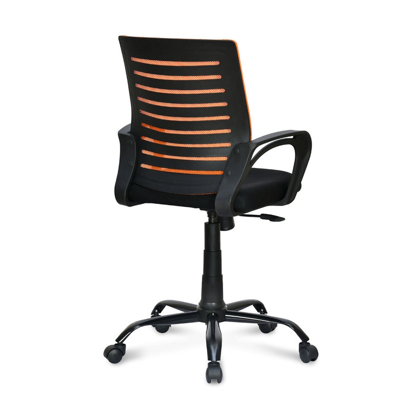 Giza Mid Back Office Chair (Orange & Black)