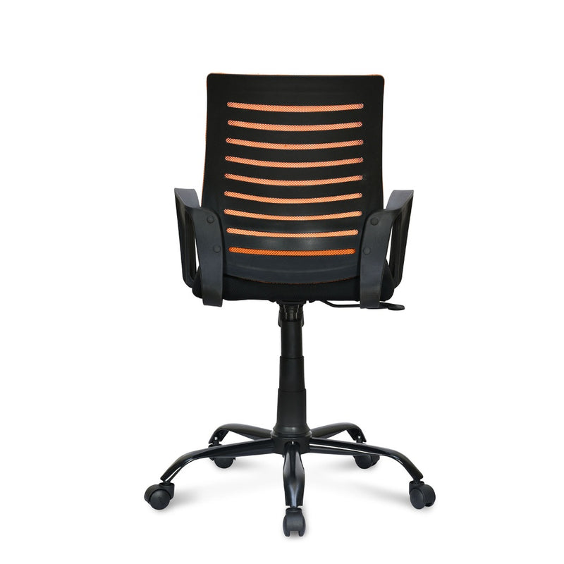 Giza Mid Back Office Chair (Orange & Black)