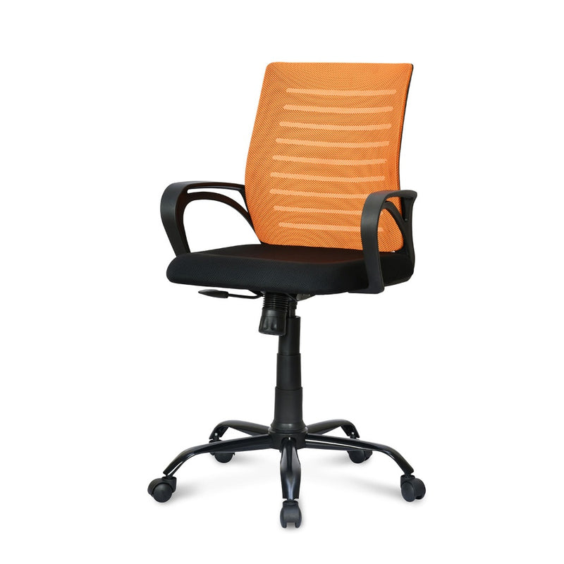 Giza Mid Back Office Chair (Orange & Black)