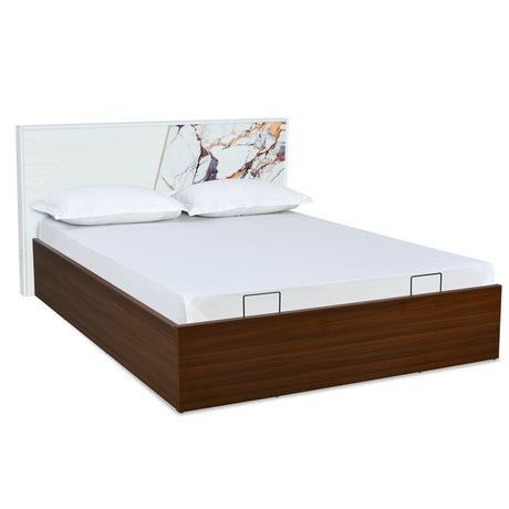 Galaxy Prime Bed with Semi Hydraulic Storage (Walnut)