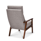 Nilkamal Genoa Solid Wood Arm Chair (Brown)