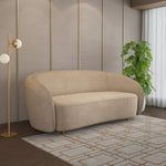 Arias by Lara Dutta Giorgio 3 Seater Fabric Sofa (Light Brown)