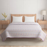 Abstract Printed Cotton Double Bed Dohar (Multicolor)