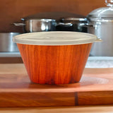 Plastic 460 ml Snack Bowl With Lid (Brown)