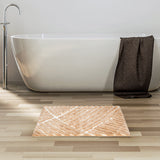 Abstract Polyester 20' x 30' Anti Skid Bath Mat (Brown)