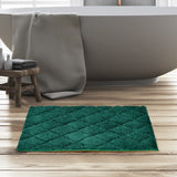 Nilkamal Diamond Polyester 20' x 31' Anti Skid Bath Mat (Green)