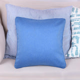 Ariana Visto Solid Polyester 16' x 16' Cushion Cover (Blue)