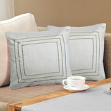 Solid Cotton Polyester 16" x 16" Cushion Covers Set of 2 (Off White)