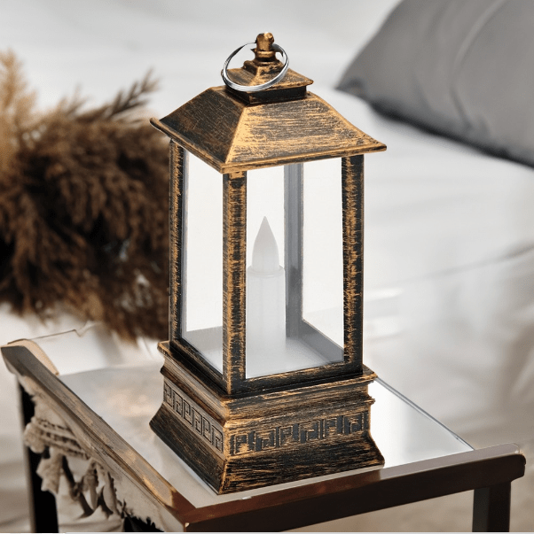 Elegance Decorative Plastic Hanging Lantern (Gold)