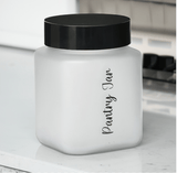 Minimalist Multipurpose 1500 ml Canister Storage Container (White & Black)