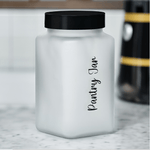 Minimalist Multipurpose 2000 ml Canister Storage Container (White & Black)