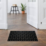 Nilkamal Abstract Rubber 18' x 30' Door Mat (Black)