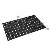 Abstract Rubber 18' x 30' Door Mat (Black)