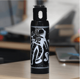 Space Print 500 ml Sports Water Bottle (Black)