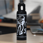 Space Print 500 ml Sports Water Bottle (Black)