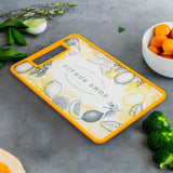 Vegetables and Fruits Cutting Plastic Chopping Board (Yellow)