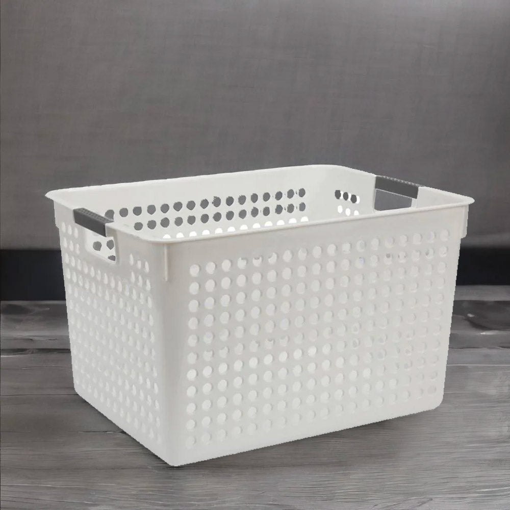 Storage Desk Basket (White)