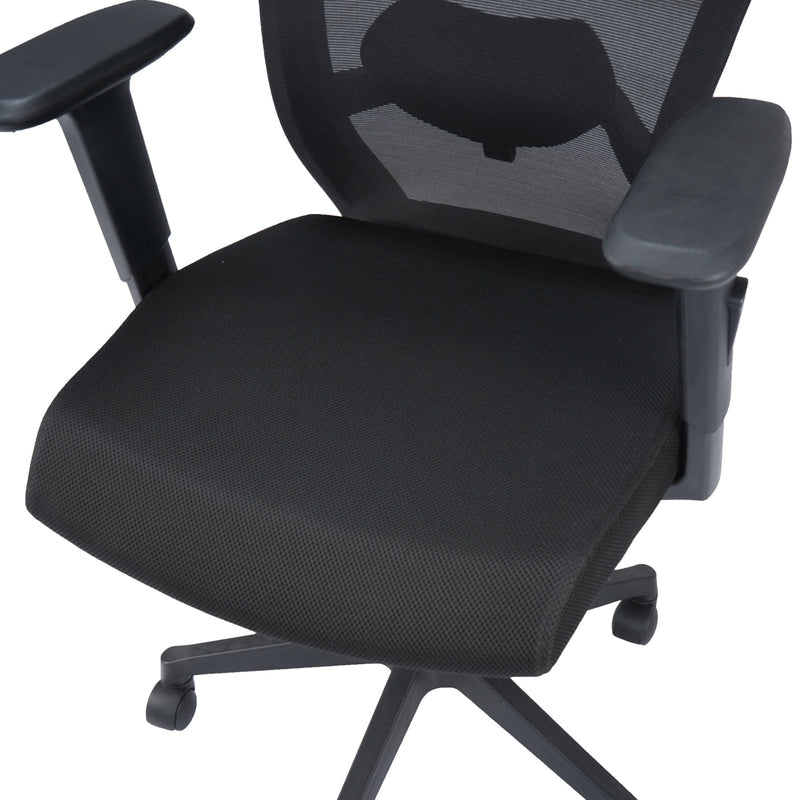 Nilkamal Hexon High Back Mesh with Adjustable Arm Chair (Black)