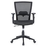 Hexon Mid Back Mesh with Adjustable Arm Chair (Black)