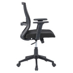 Hexon Mid Back Mesh with Adjustable Arm Chair (Black)