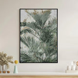 Palm Leaves Decorative Wall Painting (Green)