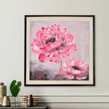 Flower Art Canvas Wall Painting (Pink)