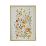 3D Flowers Canvas Wall Painting (Yellow)