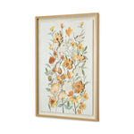 3D Flowers Canvas Wall Painting (Yellow)