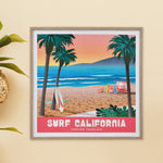 Ocean Beach California Canvas Wall Painting (Multicolor)