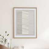 Geometric Lines Canvas Wall Painting (Beige & Cream)