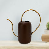 Metal Watering Can (Brown & Gold)