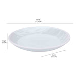 Arias by Lara Dutta Graphite Snow Cup & Saucer Set of 12 (220 ml, 6 Cups & 6 Saucers, White)