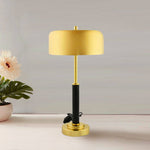 Metalia Metal Table Lamp (Black & Gold)