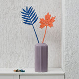 Nilkamal Cylindrical Decorative Ceramic Vase (Lilac)