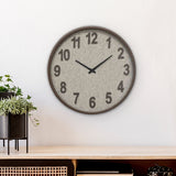 Nilkamal Round Plastic Analog Wall Clock Taupe