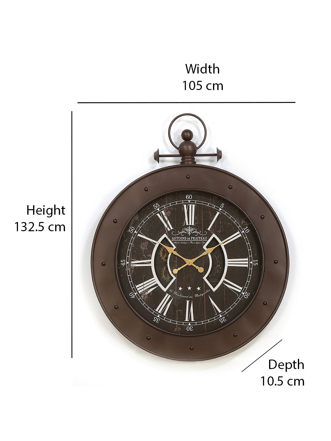 Emperor Wall Clock (Brown)