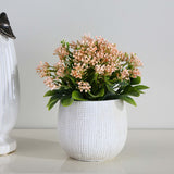 Artificial Gypsophila Plant With Ceramic Pot (Pink)