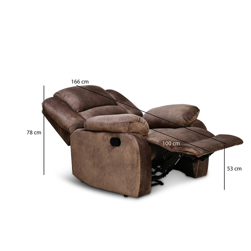 Inpro 1 Seater Manual Recliner (Brown)