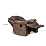 Inpro 1 Seater Manual Recliner (Brown)