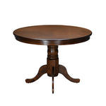 Jazz 4 Seater Round Dining Table (Antique Oak)