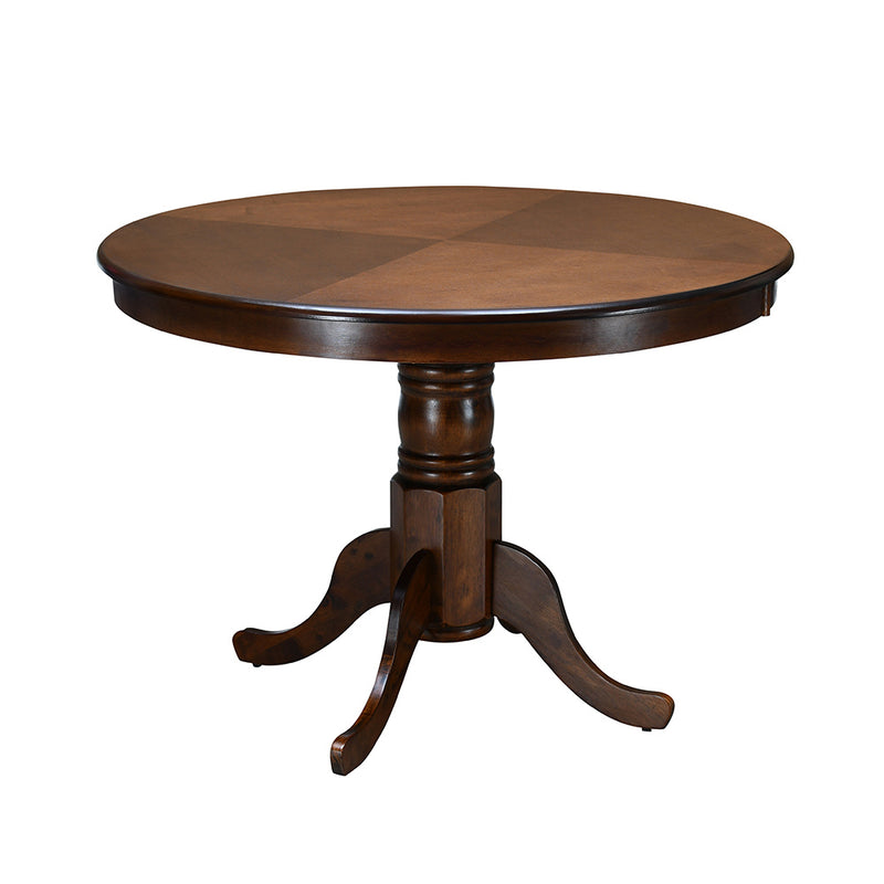 Jazz 4 Seater Round Dining Table (Antique Oak)