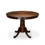 Jazz 4 Seater Round Dining Table (Antique Oak)