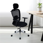 Nilkamal Alba High Back Mesh Office Chair (Black)