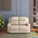 Levon 2 Seater Manual Recliner With Console (Light Beige)