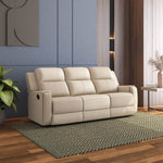 Levon 3 Seater Manual Recliner (Light Beige)